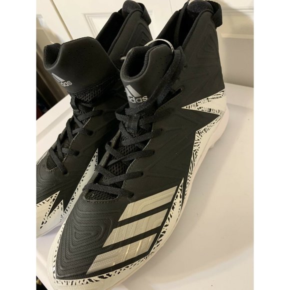 New ADIDAS Men’s Sz 16 Football Cleats White Black CLU 600001‎ Freak High